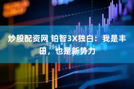 炒股配资网 铂智3X独白：我是丰田，也是新势力