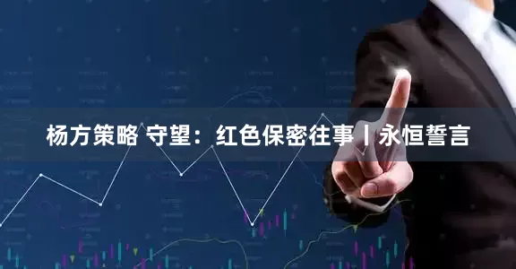 杨方策略 守望：红色保密往事丨永恒誓言